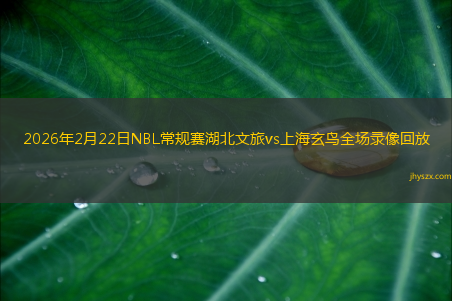 2026年2月22日NBL常规赛湖北文旅vs上海玄鸟全场录像回放
